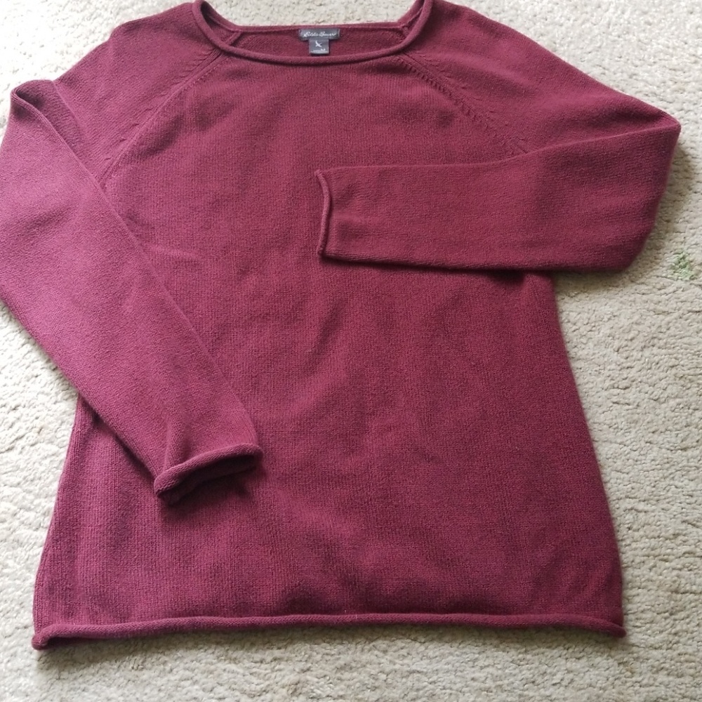 Eddie Bauer maroon sweater